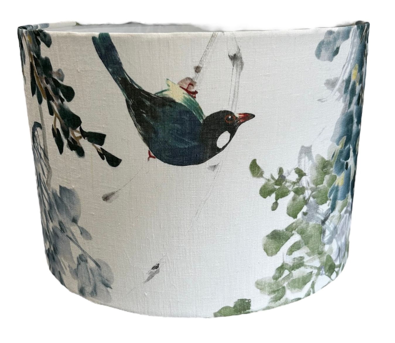 30cm Beautiful wisteria and birds print lampshade