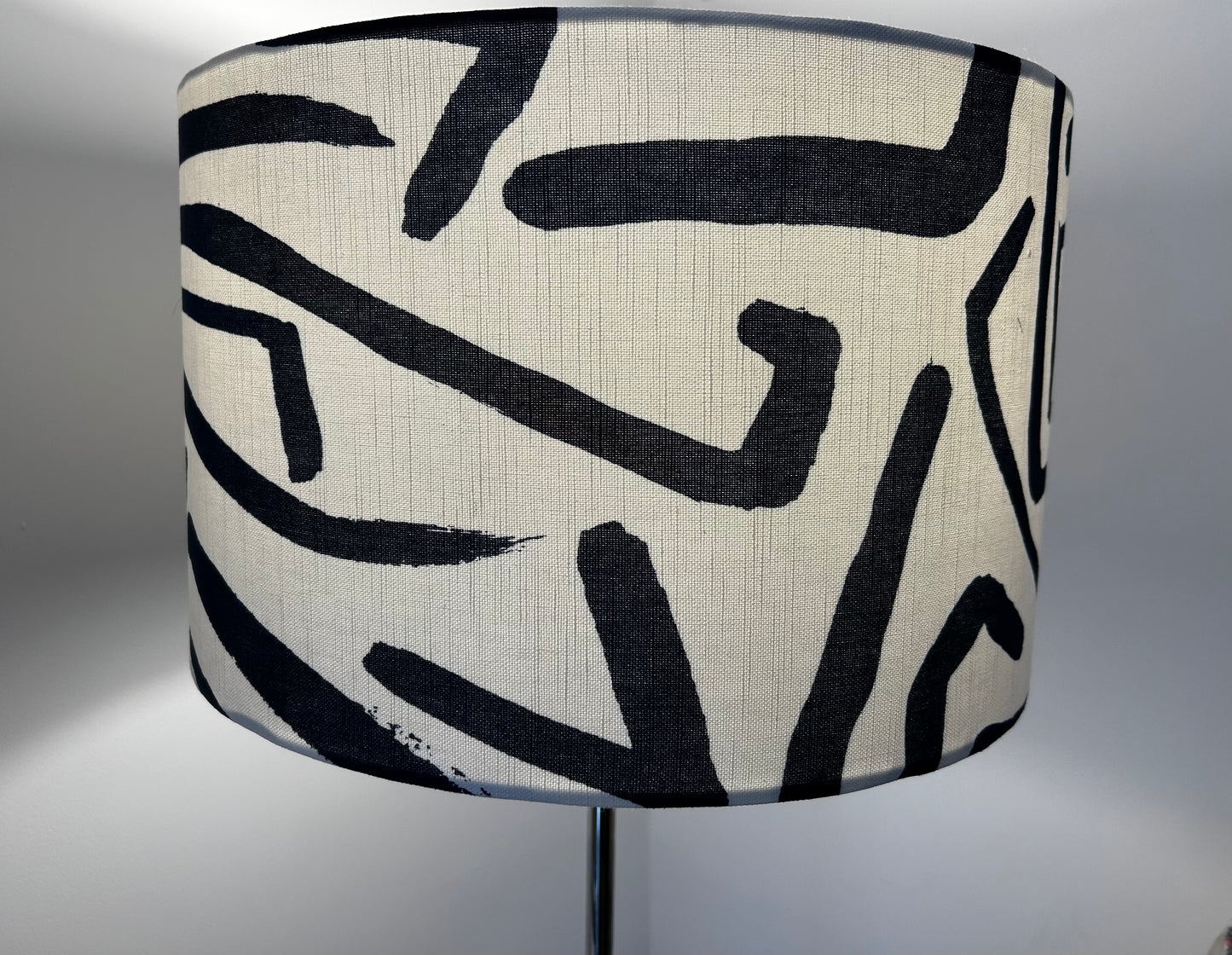 40cm Navy Melodic Abstract Lampshade