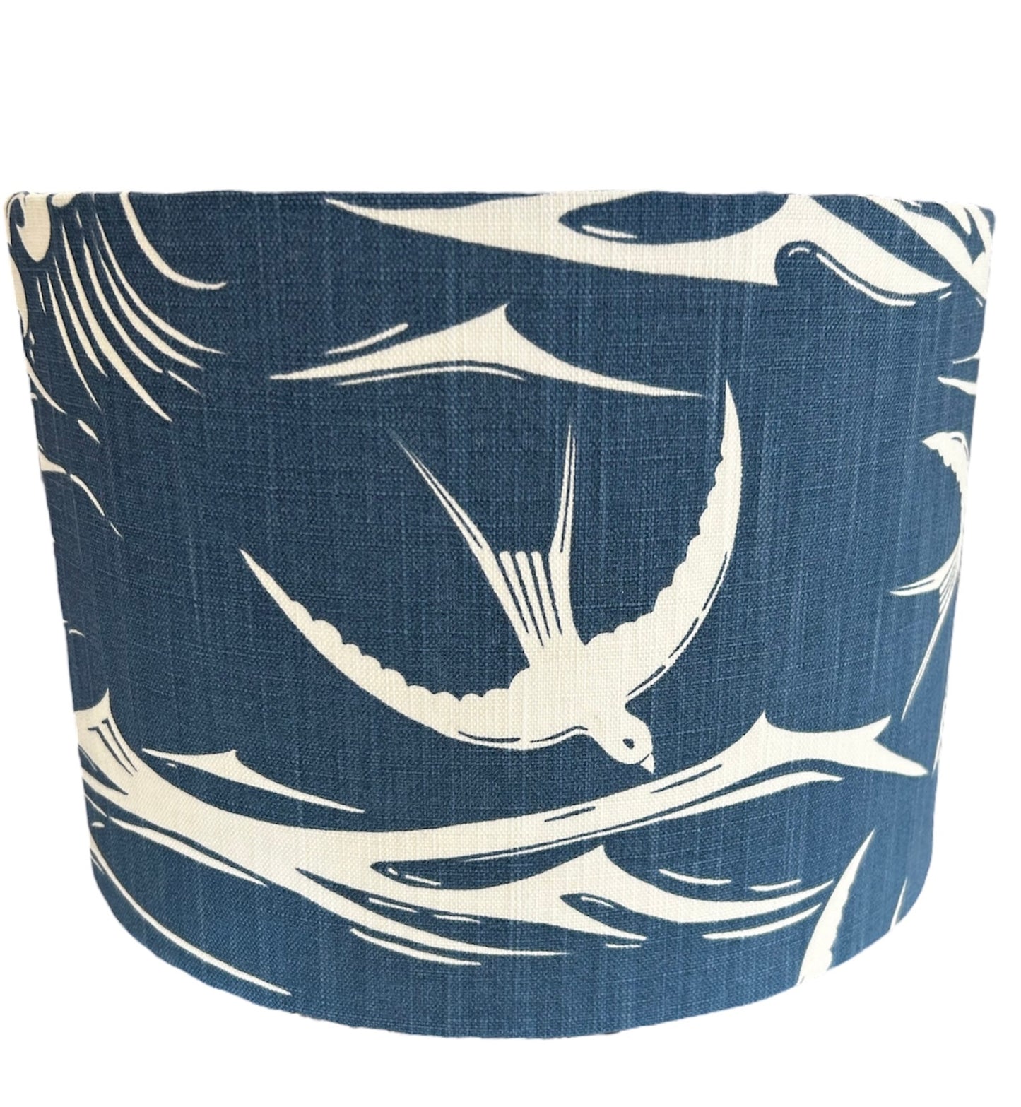 Linen Swallows at Sea Lampshade