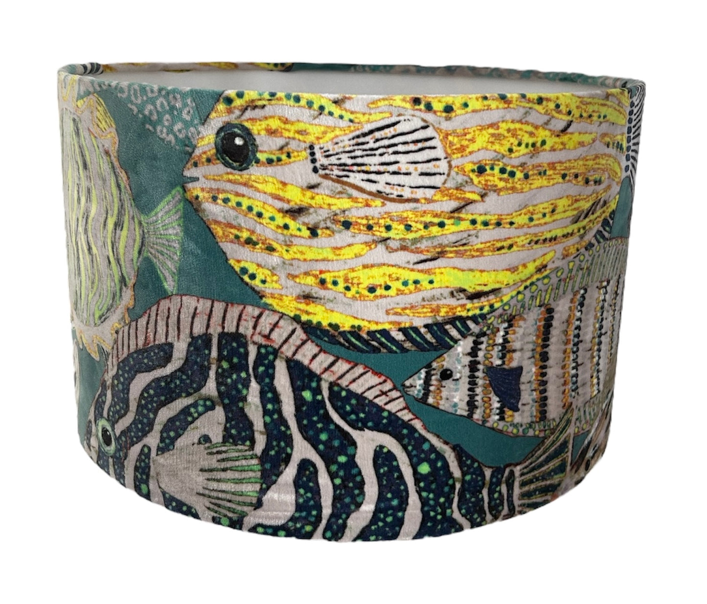 Velvet Fish Printed Lampshade