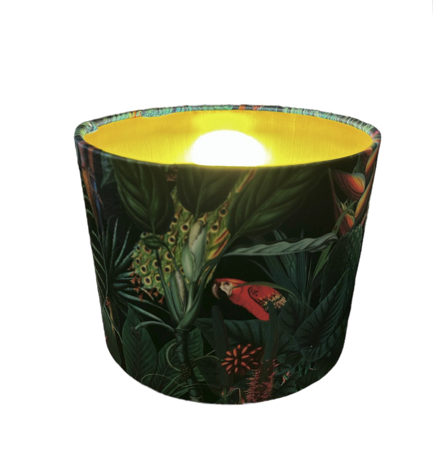 Velvet Jungle With Birds Lampshade